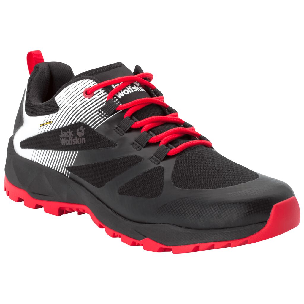 Jack Wolfskin FAST STRIKER SHIELD LOW Chaussures Homme Noir/Rouge - JGPLXSF-96